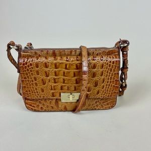 Brahmin - Tan Croc Crossbody